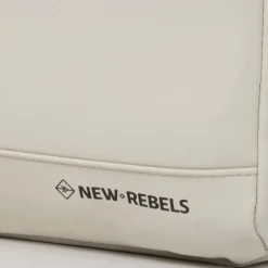 New Rebels Harper Miami Rugzak 9L Waterafstotende Laptop Rugtas 13 inch Schooltas en Werktas van PU Comfortabel Beige