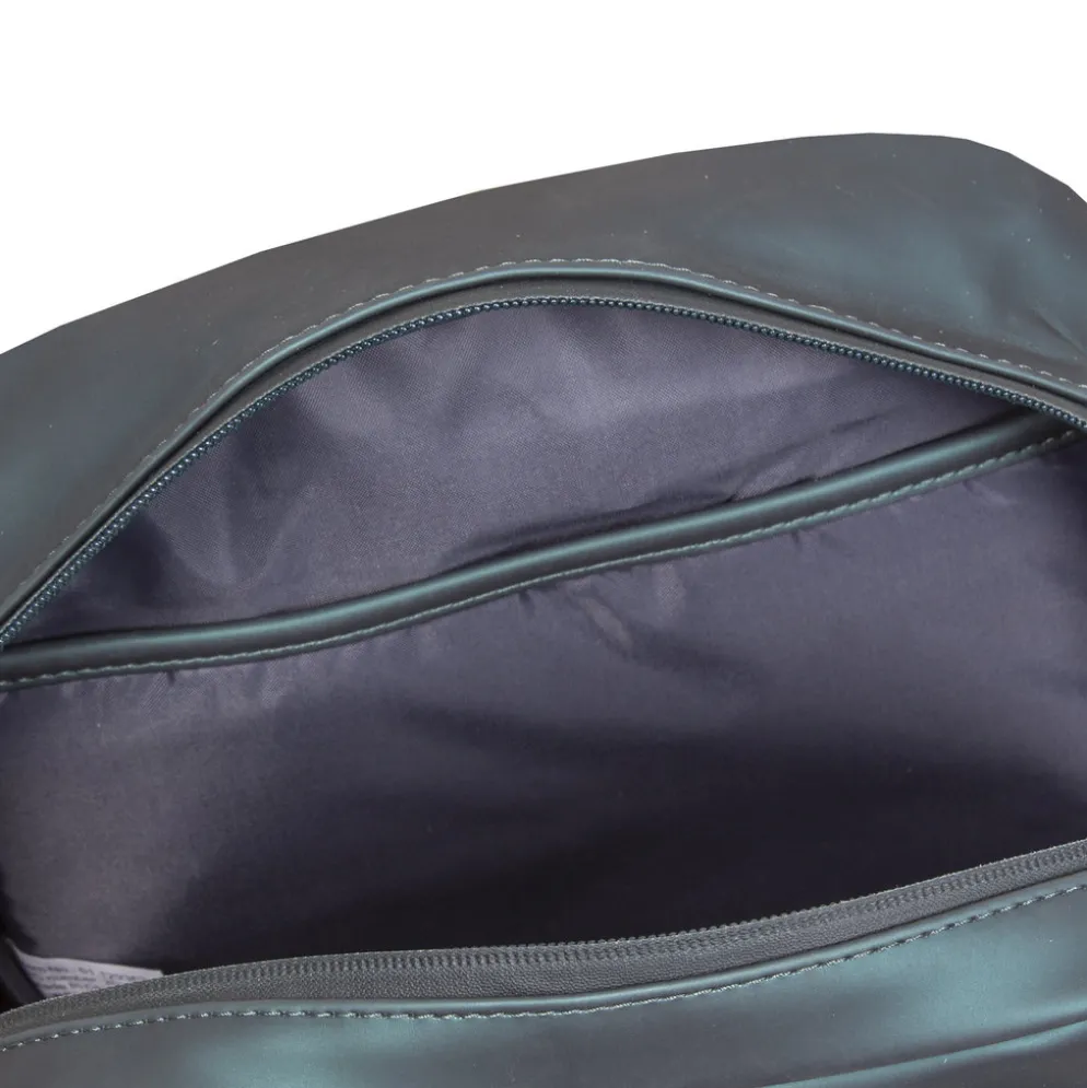 New Rebels Harper Miami Rugzak 9L Waterafstotende Laptop Rugtas 13 inch Schooltas en Werktas van PU Comfortabel Metalic Groen
