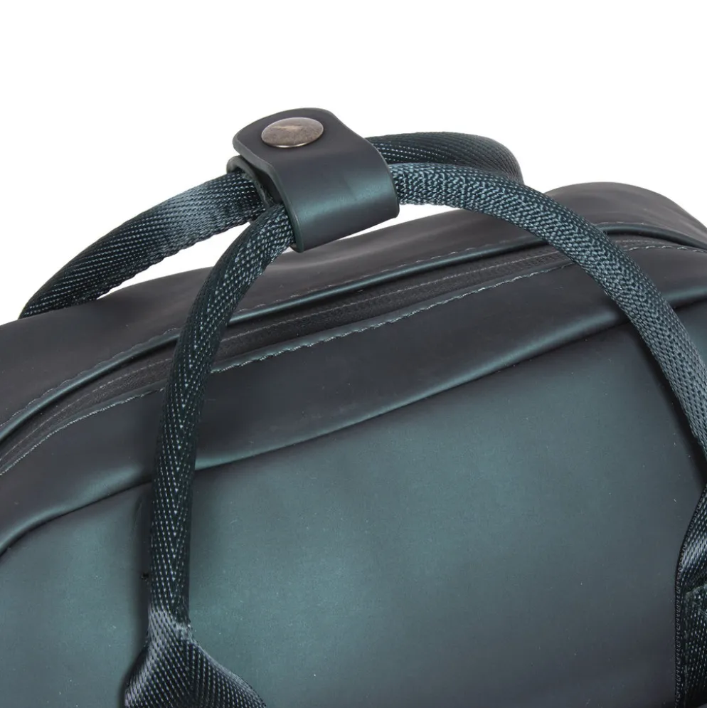 New Rebels Harper Miami Rugzak 9L Waterafstotende Laptop Rugtas 13 inch Schooltas en Werktas van PU Comfortabel Metalic Groen