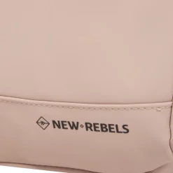 New Rebels Harper Miami Rugzak 9L Waterafstotende Laptop Rugtas 13 inch Schooltas en Werktas van PU Comfortabel Oudroze