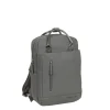 New Rebels Harper Miami Rugzak 9L Waterafstotende Laptop Rugtas 13 inch Schooltas en Werktas van PU Comfortabel Antraciet