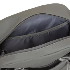 New Rebels Harper Miami Rugzak 9L Waterafstotende Laptop Rugtas 13 inch Schooltas en Werktas van PU Comfortabel Antraciet