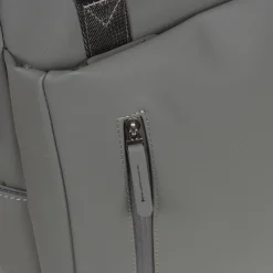 New Rebels Harper Miami Rugzak 9L Waterafstotende Laptop Rugtas 13 inch Schooltas en Werktas van PU Comfortabel Antraciet