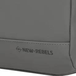 New Rebels Harper Miami Rugzak 9L Waterafstotende Laptop Rugtas 13 inch Schooltas en Werktas van PU Comfortabel Antraciet