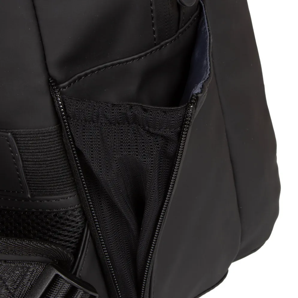 New Rebels Harper Miami Rugzak 9L Waterafstotende Laptop Rugtas 13 inch Schooltas en Werktas van PU Comfortabel Zwart