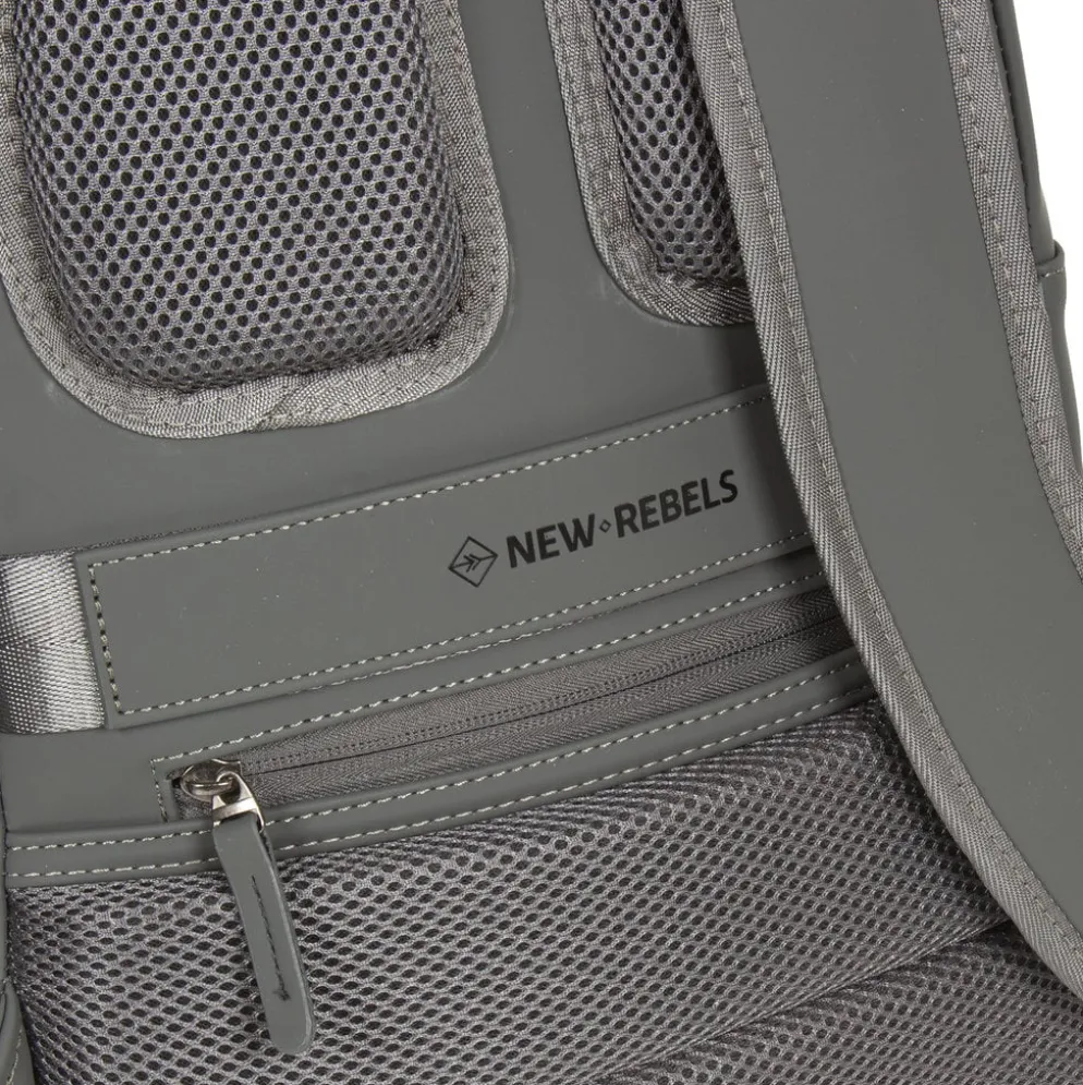New Rebels Harper Providence Antraciet 12L Rugzak Waterafstotend Laptop 11.6"
