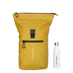 New Rebels Hugo New York 17L Waterdichte Rolltop Rugtas Occur Geel