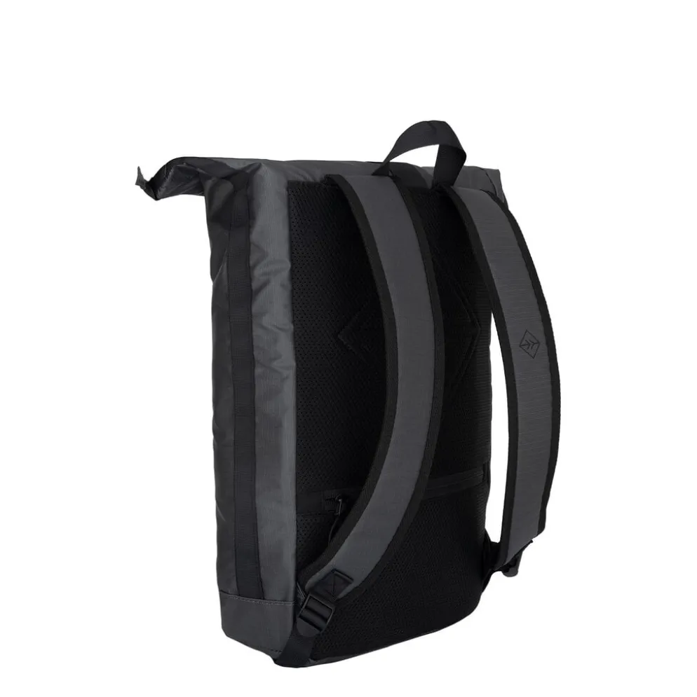 New Rebels Hugo New York 17L Waterafstotende Rolltop Rugtas Zwart
