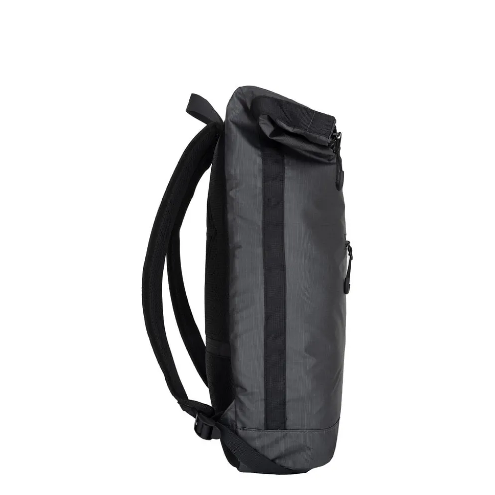 New Rebels Hugo New York 17L Waterafstotende Rolltop Rugtas Zwart
