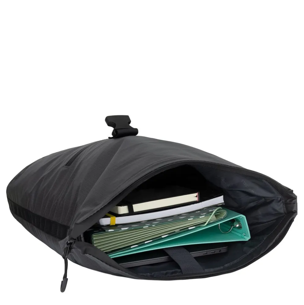 New Rebels Hugo New York 17L Waterafstotende Rolltop Rugtas Zwart