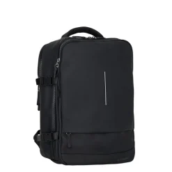 New Rebels Jessi Easton Underseater Rugzak 17L Waterafstotend PU Handbagage 40x30x20 Airline Tas 15.6 inch Laptopvak Zwart