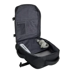 New Rebels Jessi Easton Underseater Rugzak 17L Waterafstotend PU Handbagage 40x30x20 Airline Tas 15.6 inch Laptopvak Zwart