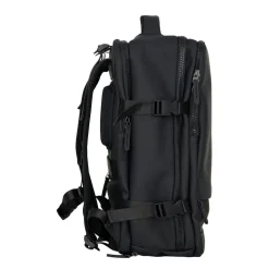 New Rebels Jessi Easton Underseater Rugzak 17L Waterafstotend PU Handbagage 40x30x20 Airline Tas 15.6 inch Laptopvak Zwart