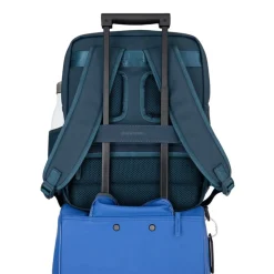 New Rebels Jessi Easton Underseater Rugzak 17L Waterafstotend PU Handbagage 40x30x20 Airline Tas 15.6 inch Laptopvak Navy