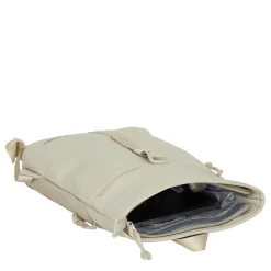 New Rebels Los Angeles Rolltop Backpack Mini  7L Waterafstotende Rugzak van PU Beige
