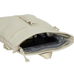 New Rebels Los Angeles Rolltop Backpack Mini  7L Waterafstotende Rugzak van PU Beige
