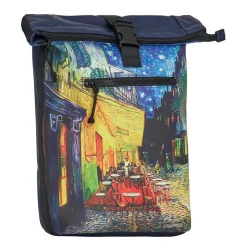 New Rebels Mart Art - New York Cafe at Night Rolltop Rugzak 21L