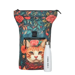 New Rebels Mart Art - New York Catface 21L Rugtas Rolltop Waterafstotend Laptop 15.6