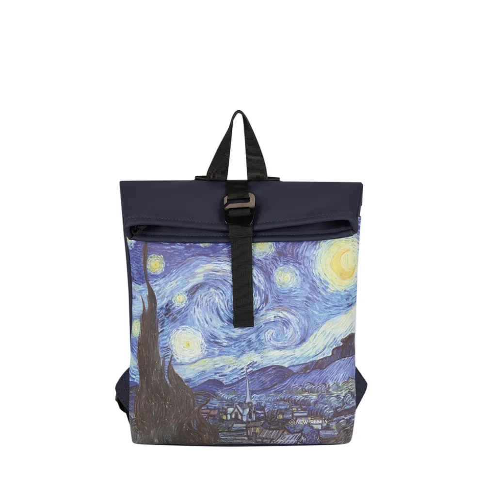 New Rebels Mart Art Los Angeles Sterrennacht Mini 7L Rugzak Rolltop Waterafstotend