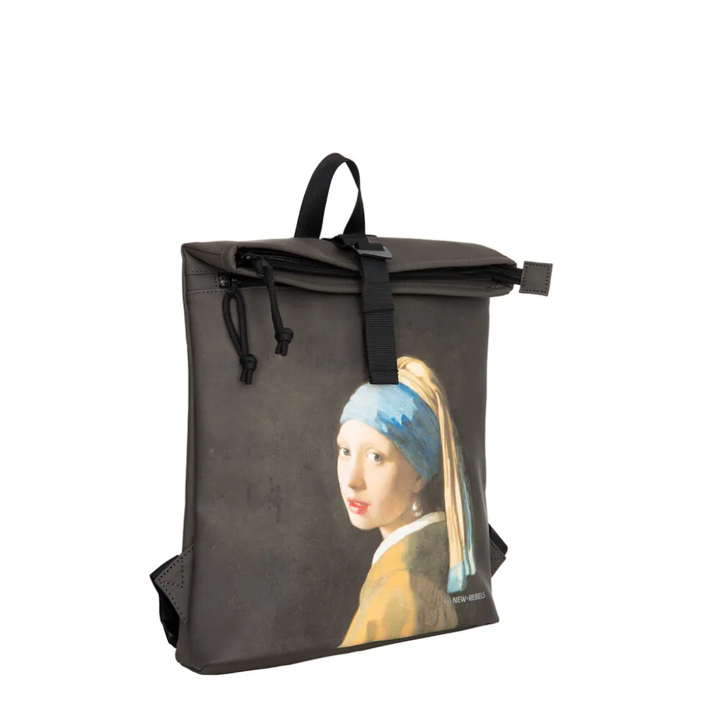 New Rebels Mart Art Los Angeles Pearl Girl Vermeer Rolltop Rugtas