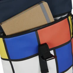 New Rebels Mart Art Los Angeles Mondriaan Mini 7L Rugzak Rolltop Waterafstotend