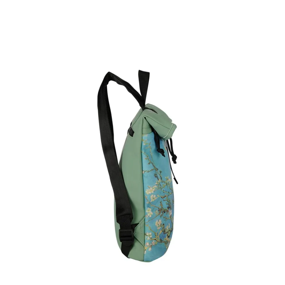 New Rebels Mart Art Los Angeles Amandelbloesem Mini 7L Rugzak Rolltop Waterafstotend