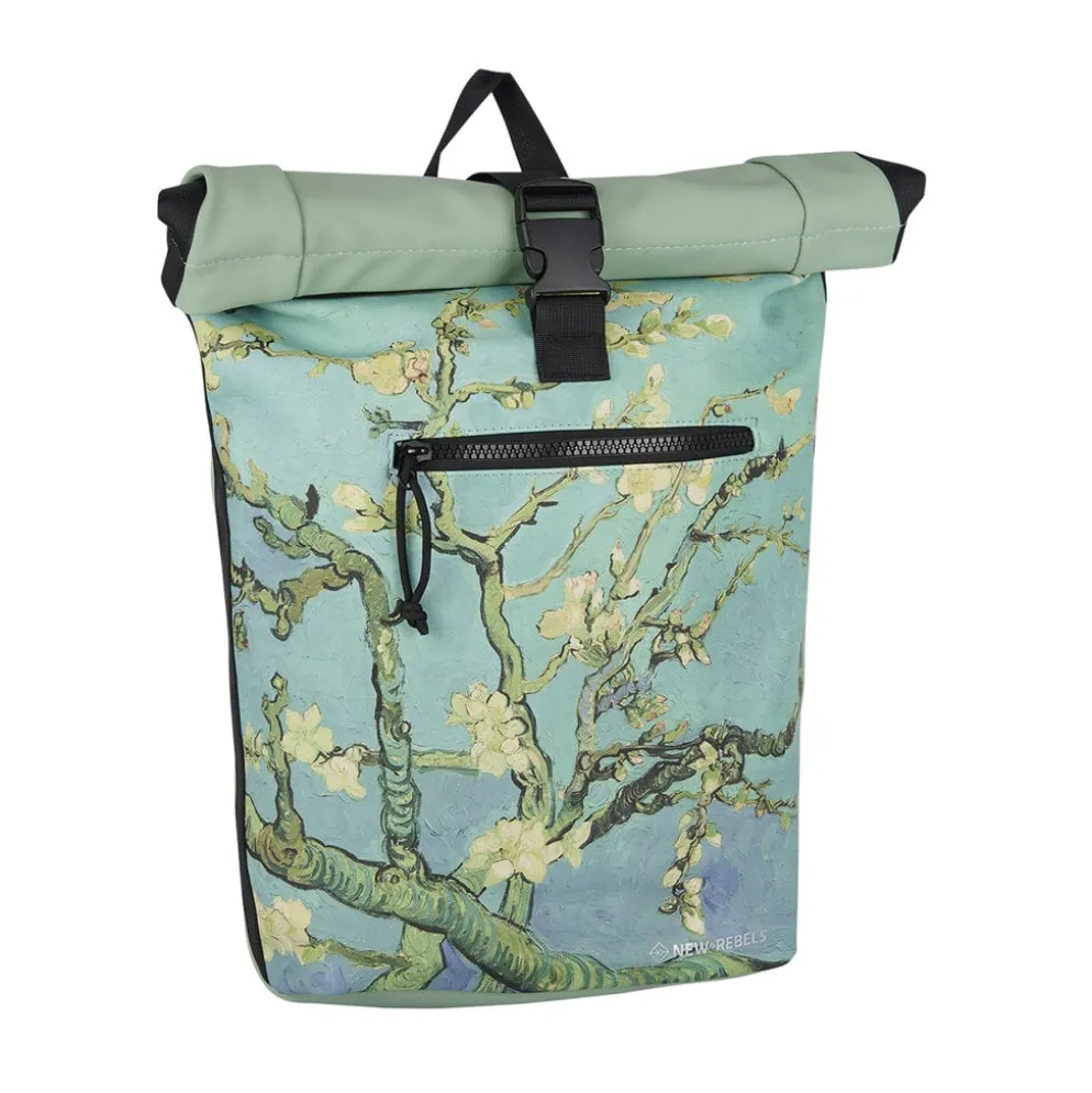 New Rebels Mart Art New York Amandel Bloesem 19L Rugzak Rolltop Waterafstotend