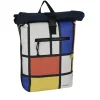 New Rebels Mart Art New York Mondriaan 21L Rugzak Rolltop Waterafstotend Laptop 15.6"