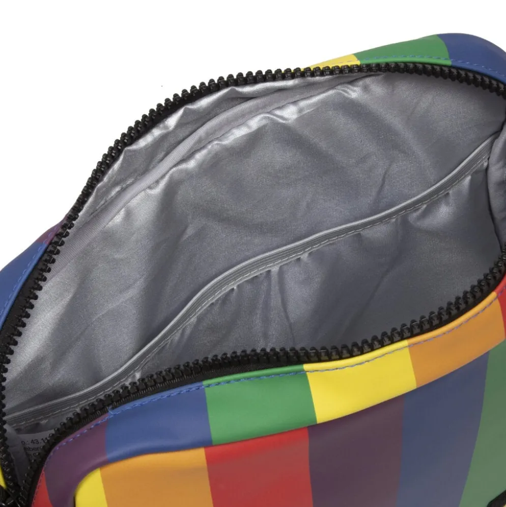 New Rebels Mart Bronx Regenboog 8L A4 Schoudertas met Flapover Waterafstotend