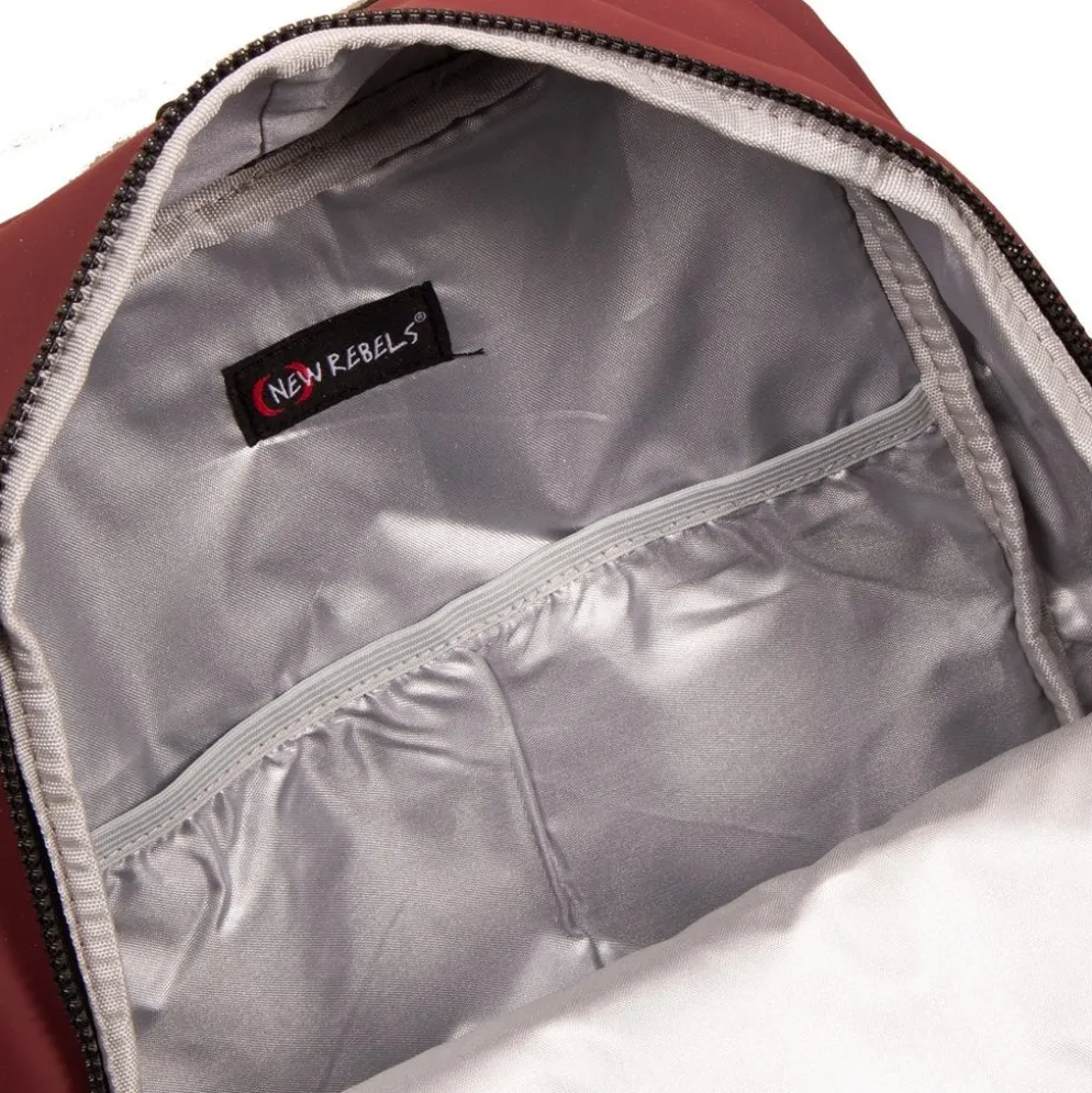 New Rebels Mart Chicago Burgundy 17L Rugtas Waterafstotend Laptop 13"