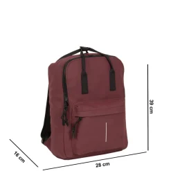 New Rebels Mart Chicago Burgundy 17L Rugtas Waterafstotend Laptop 13