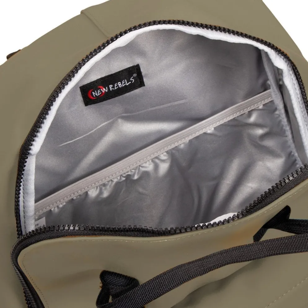 New Rebels Mart Chicago Taupe 17L Rugtas Waterafstotend Laptop 13"