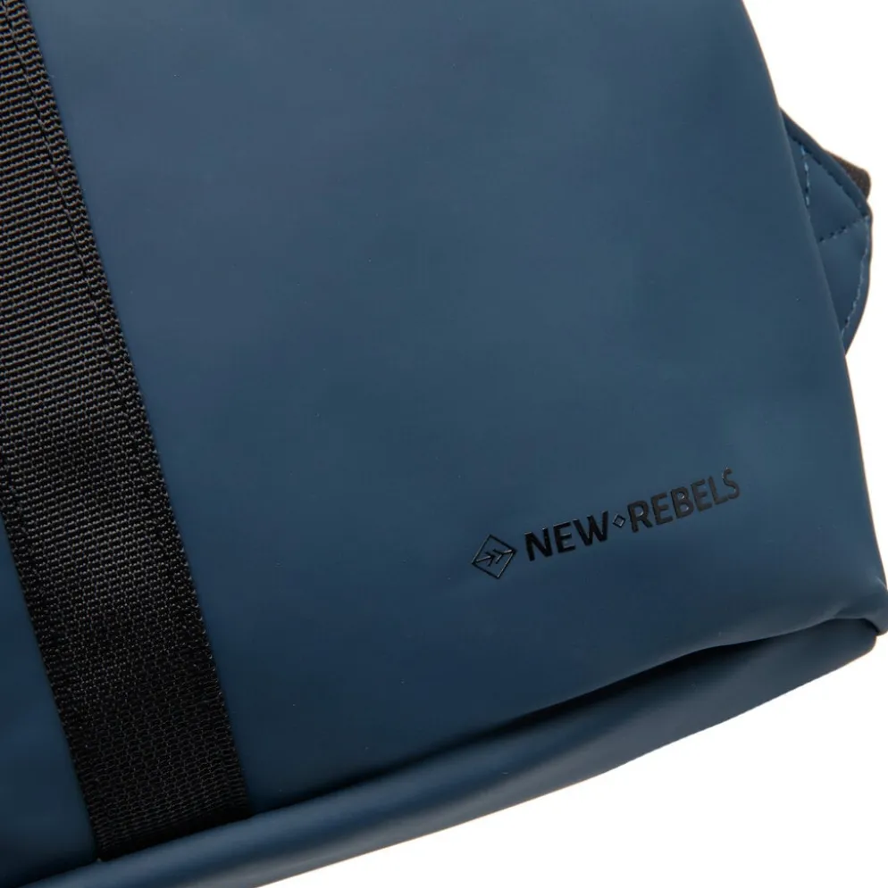 New Rebels Mart Los Angeles Navy 7L Rolltop Rugzak Waterafstotend