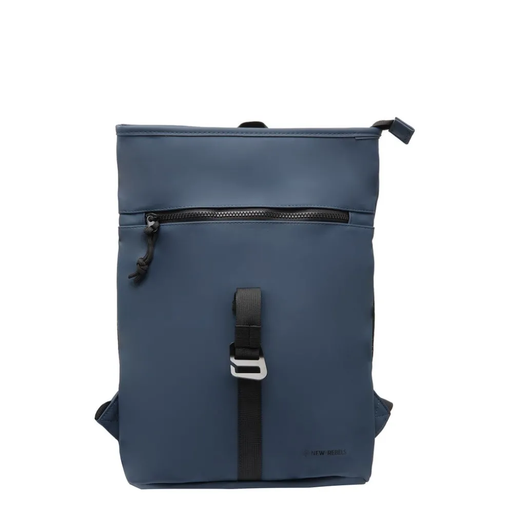 New Rebels Mart Los Angeles Navy 7L Rolltop Rugzak Waterafstotend