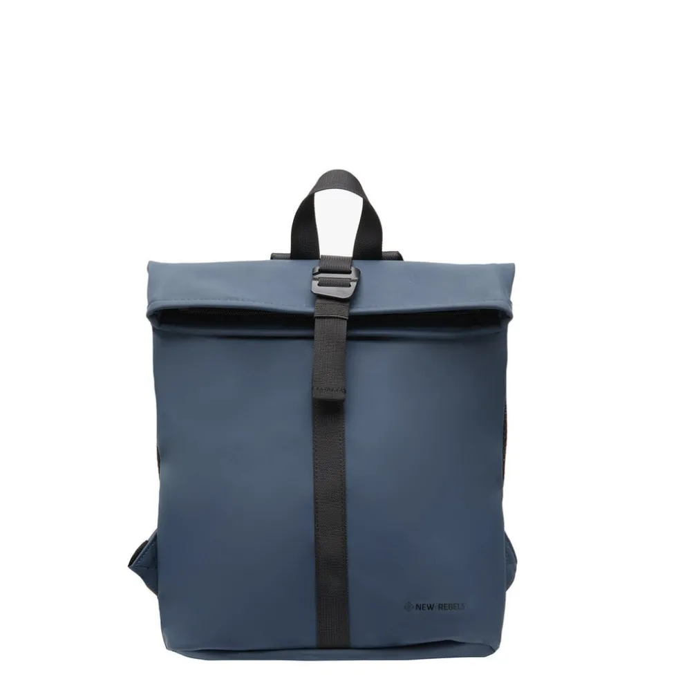New Rebels Mart Los Angeles Navy 7L Rolltop Rugzak Waterafstotend