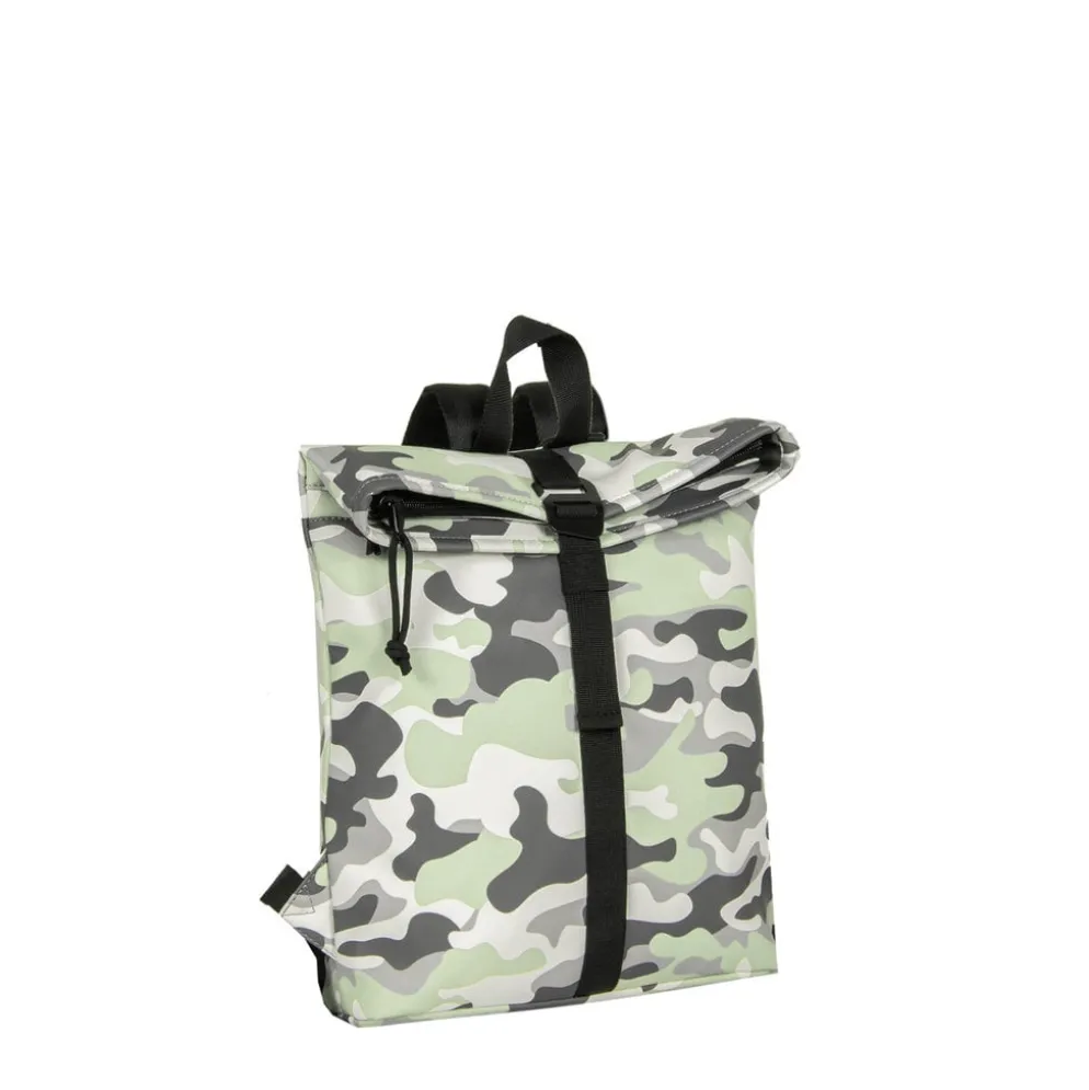 New Rebels Mart Los Angeles Camouflage Mint 7L Rolltop Rugzak Waterafstotend