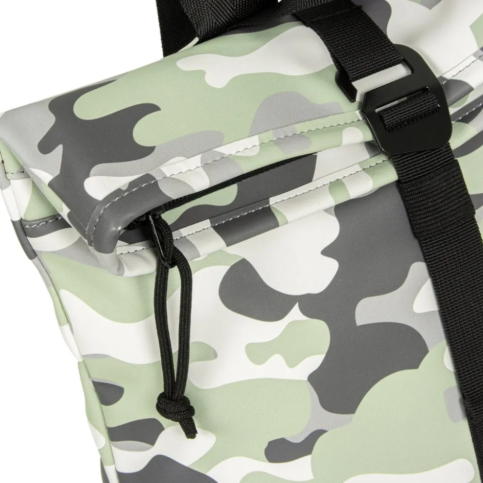 New Rebels Mart Los Angeles Camouflage Mint 7L Rolltop Rugzak Waterafstotend