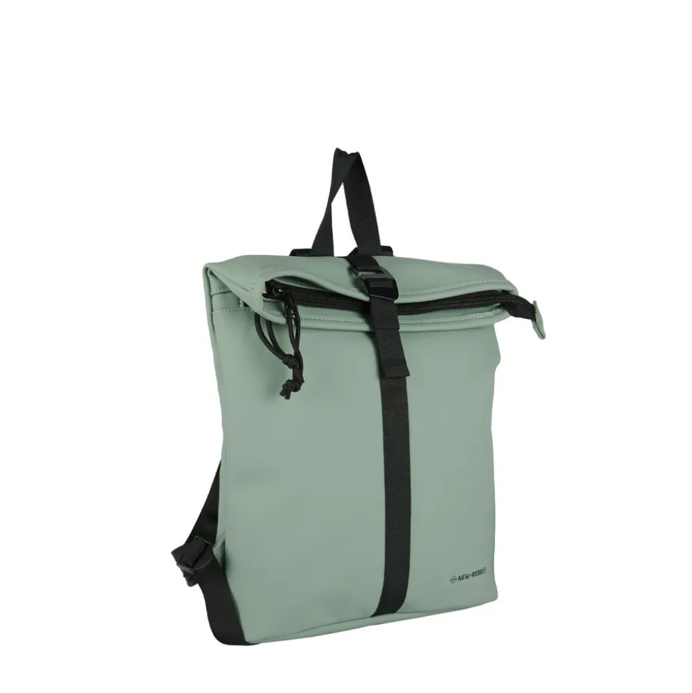New Rebels Mart Los Angeles Salie Groen 7L Rolltop Rugzak Waterafstotend
