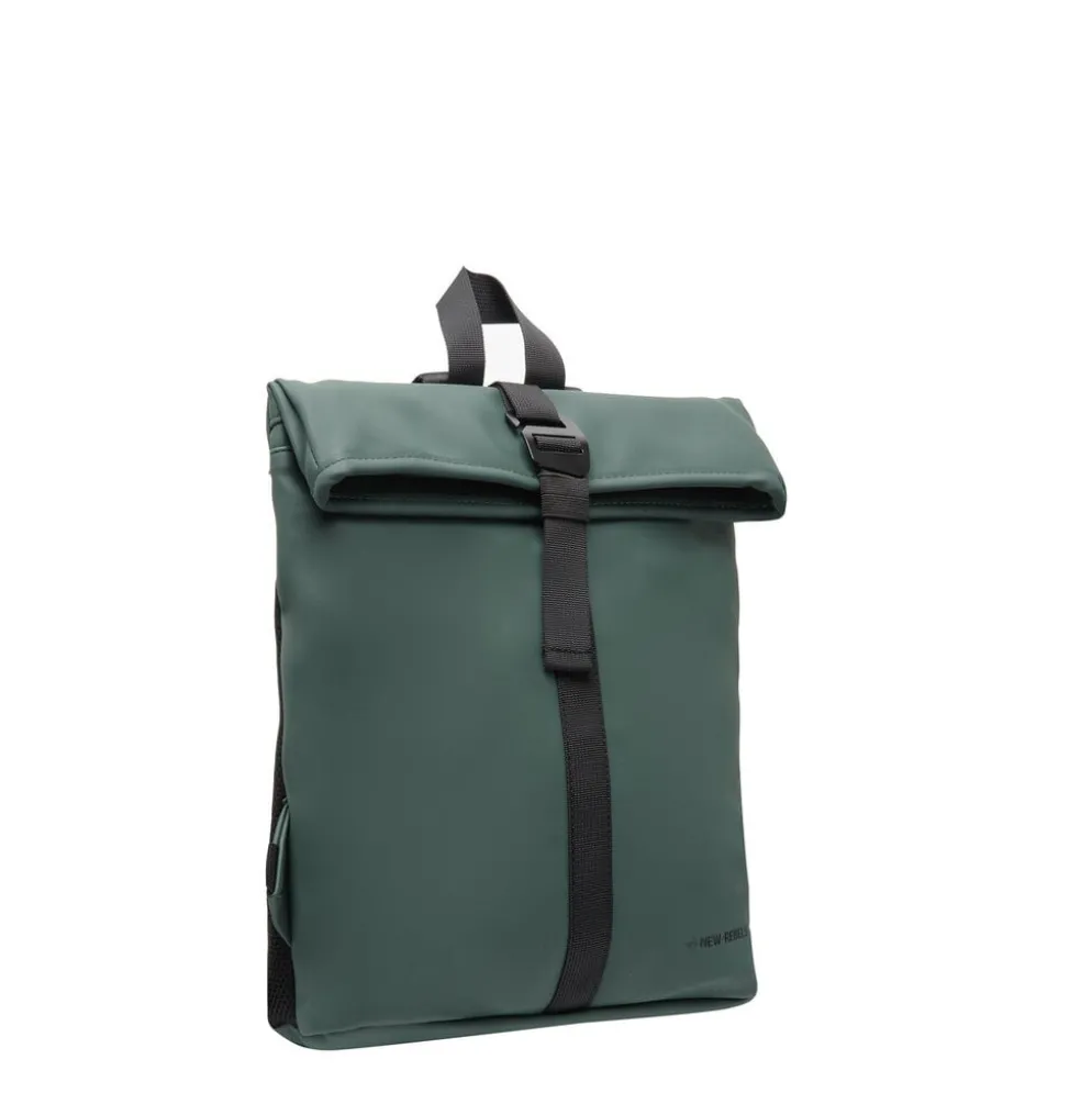 New Rebels Mart Los Angeles Donkergroen 7L Rolltop Rugzak Waterafstotend