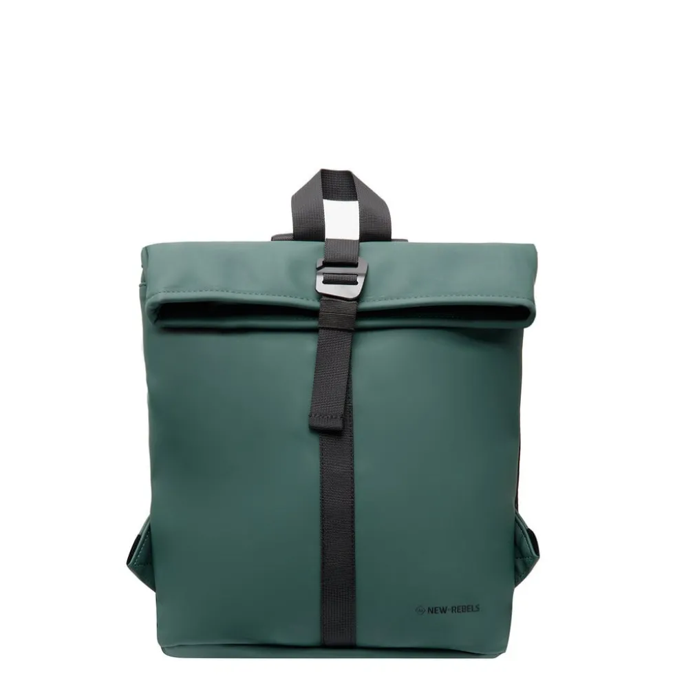New Rebels Mart Los Angeles Donkergroen 7L Rolltop Rugzak Waterafstotend