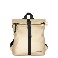 New Rebels Mart Los Angeles Metallic Goud Mini 7L Rolltop Rugzak Waterafstotend