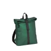 New Rebels Mart Los Angeles Metallic Groen 7L Rolltop Rugzak Waterafstotend