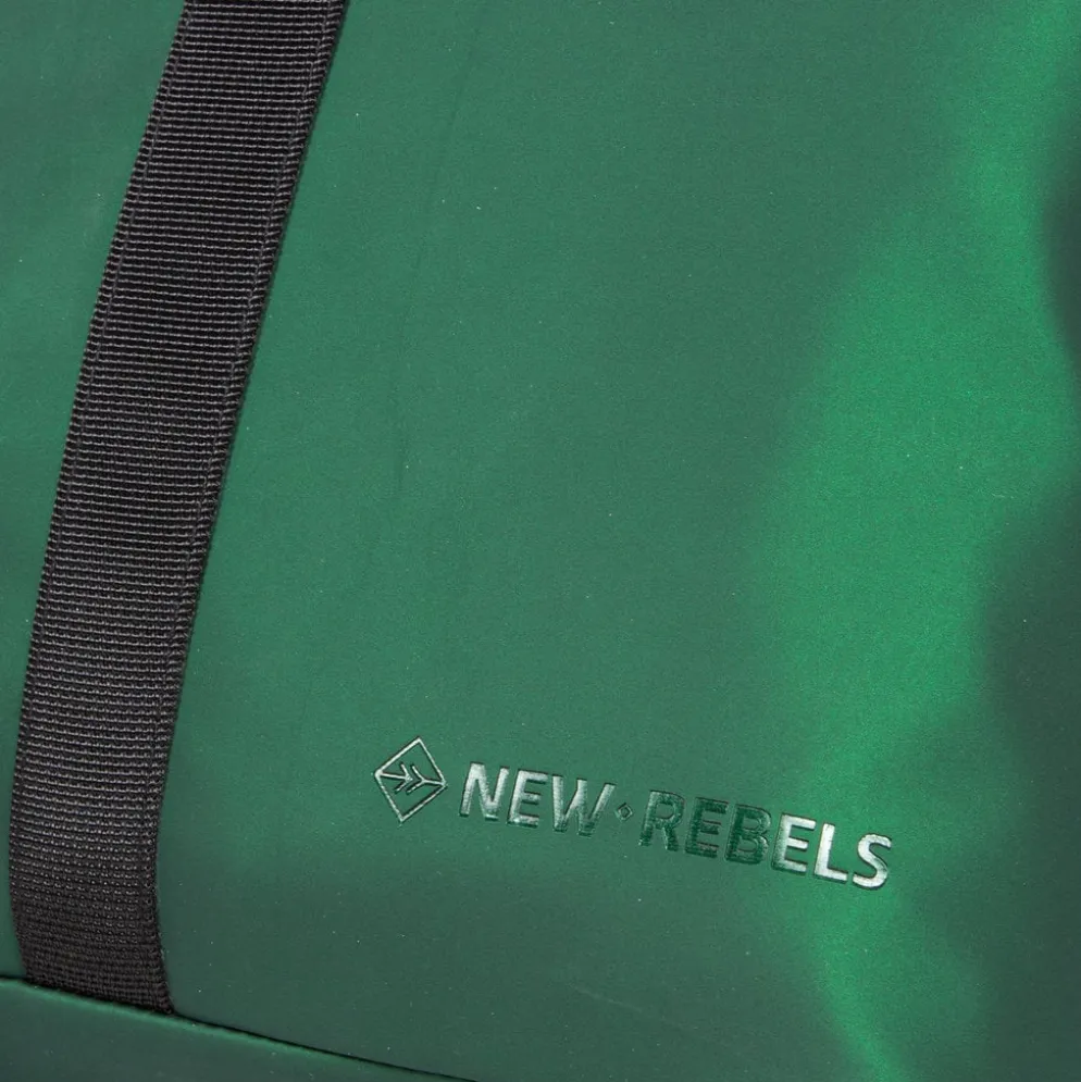 New Rebels Mart Los Angeles Metallic Groen 7L Rolltop Rugzak Waterafstotend