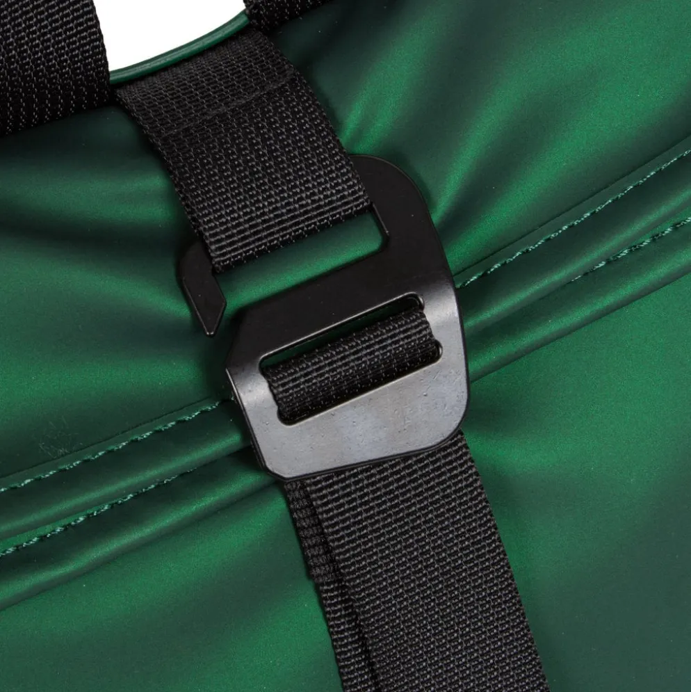 New Rebels Mart Los Angeles Metallic Groen 7L Rolltop Rugzak Waterafstotend