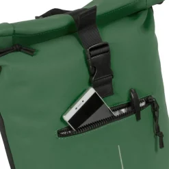 New Rebels Mart New York Donkergroen 21L Rugtas Rolltop Waterafstotend Laptop 15.6