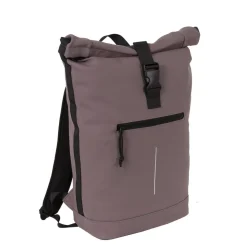 New Rebels Mart New York Oud Paars 21L Rugtas Rolltop Waterafstotend Laptop 15.6"