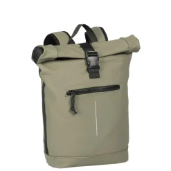 New Rebels Mart New York Taupe 21L Rugtas Rolltop Waterafstotend Laptop 15.6"