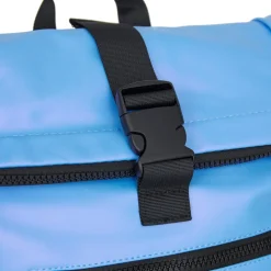 New Rebels Mart New York Metallic Lichtpaars 21L Rugtas Rolltop Waterafstotend Laptop 15.6