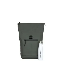 New Rebels Mart New York Nachtgroen 21L Rugtas Rolltop Waterafstotend Laptop 15.6