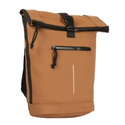 New Rebels Mart New York Cognac 21L Rugtas Rolltop Waterafstotend Laptop 15.6"